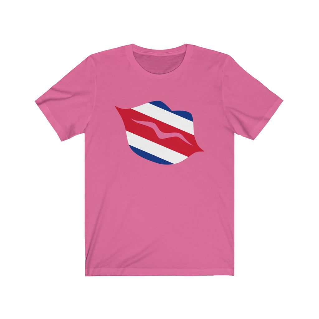 Costa Rica Lips Flag Premium Tee - Unisex