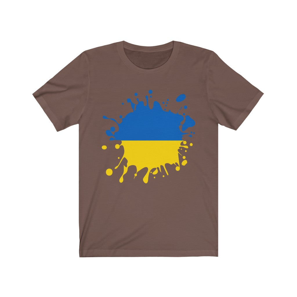 Ukraine Splat Flag Premium Tee - Unisex