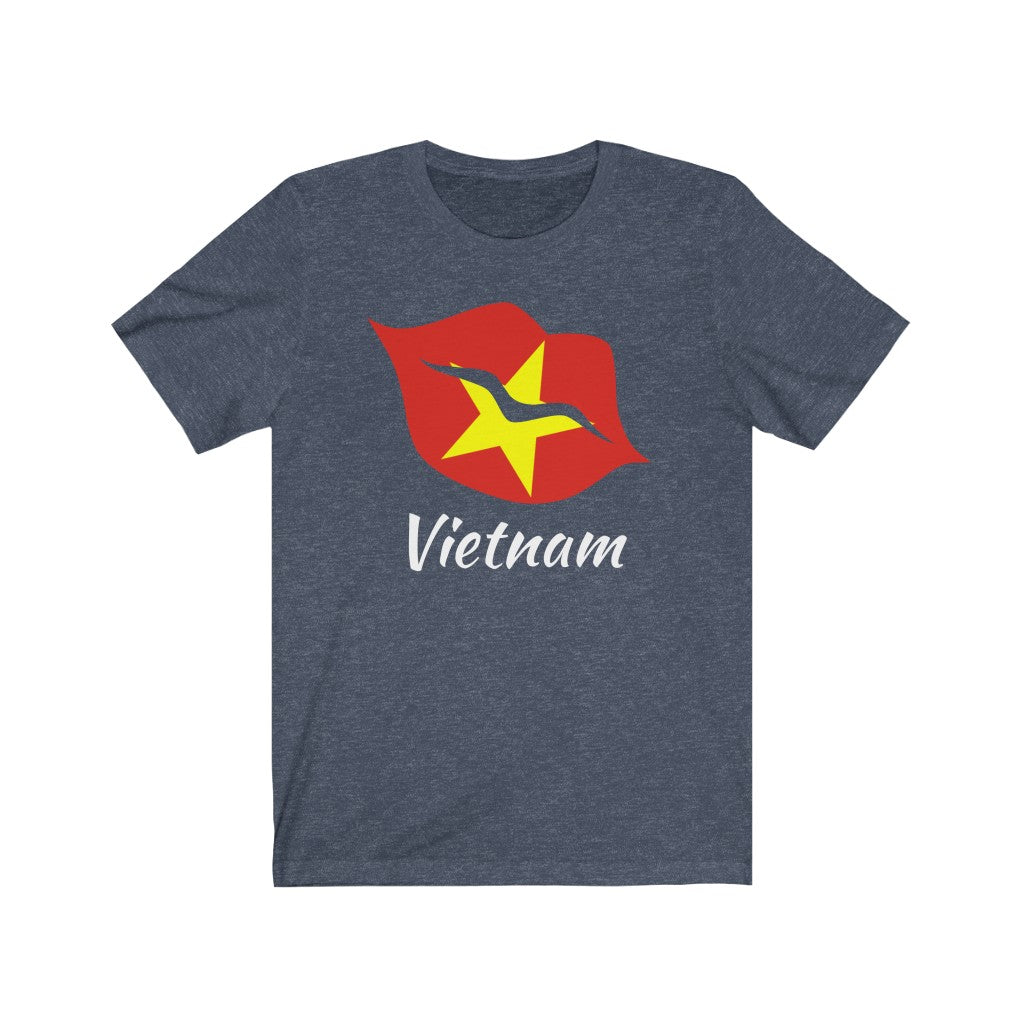 Vietnam Lips Flag Premium Tee 2 - Unisex