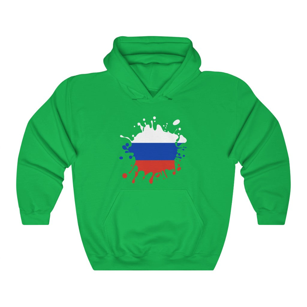 Russia Splat Flag Hoodie Sweatshirt - Unisex