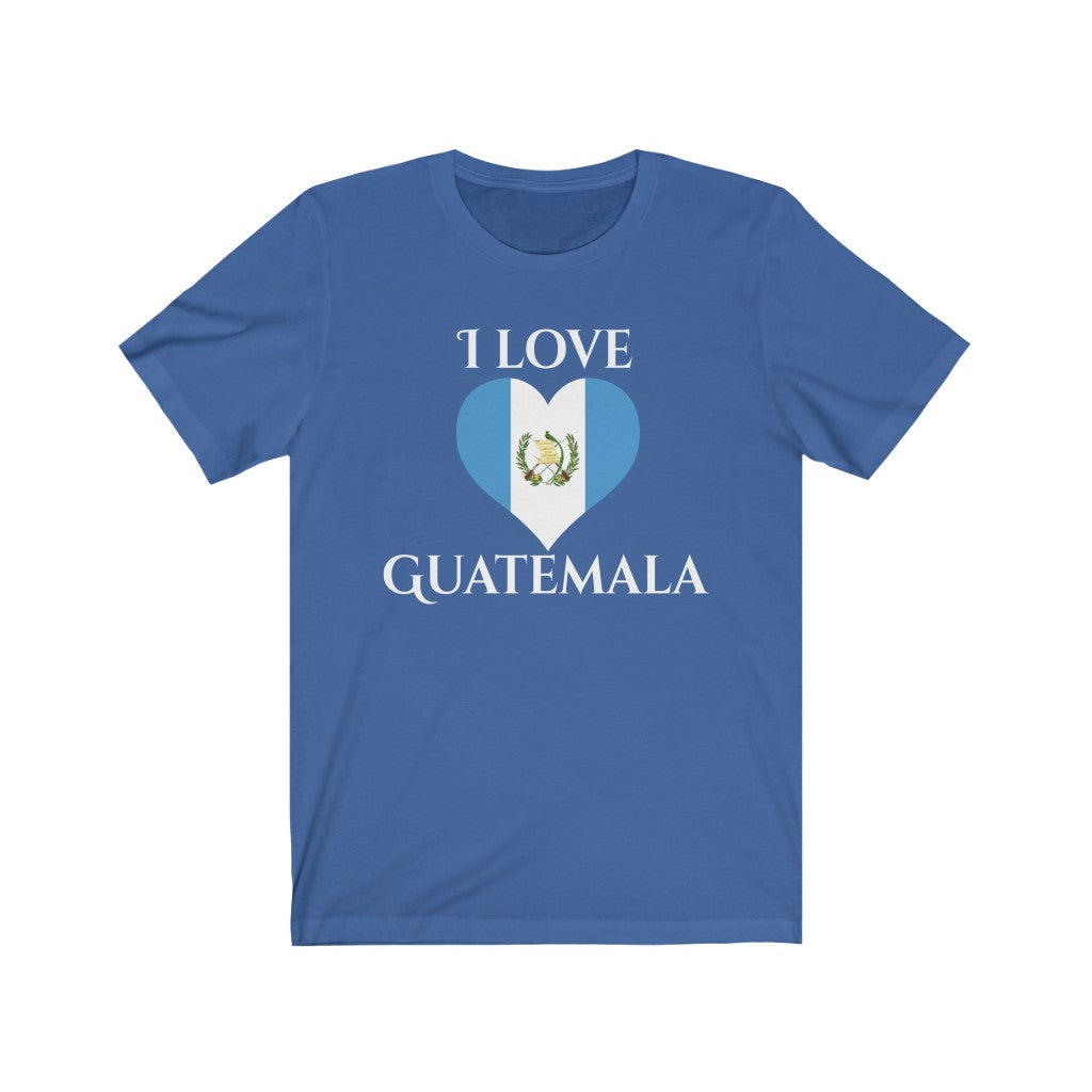 Guatemala Heart Flag Premium Tee 2 - Unisex