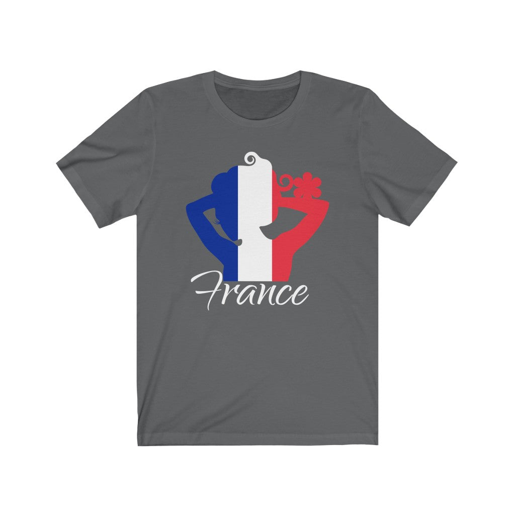 France Lady Flag Premium Tee 2 - Unisex