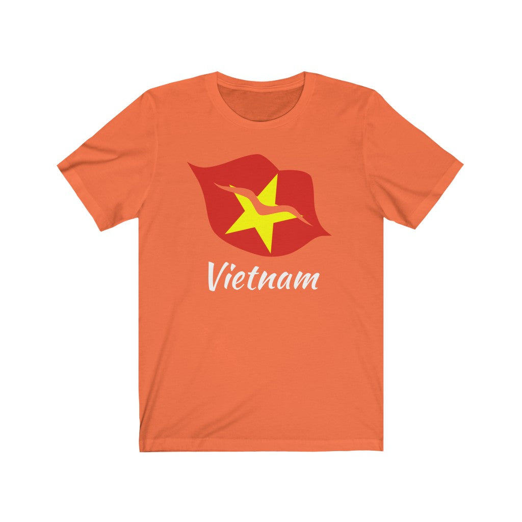 Vietnam Lips Flag Premium Tee 2 - Unisex
