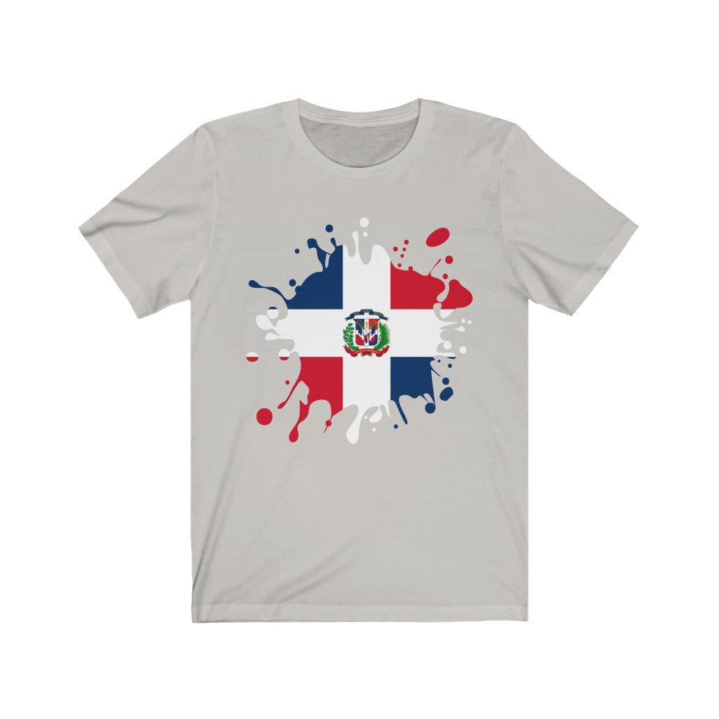 Dominican Republic Splat Flag Premium Tee - Unisex