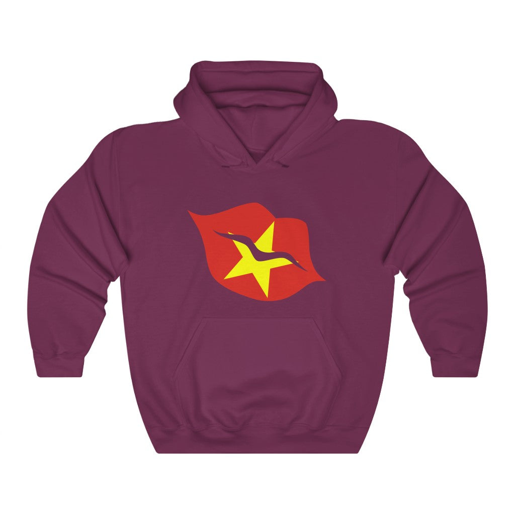Vietnam Lips Flag Hoodie Sweatshirt - Unisex