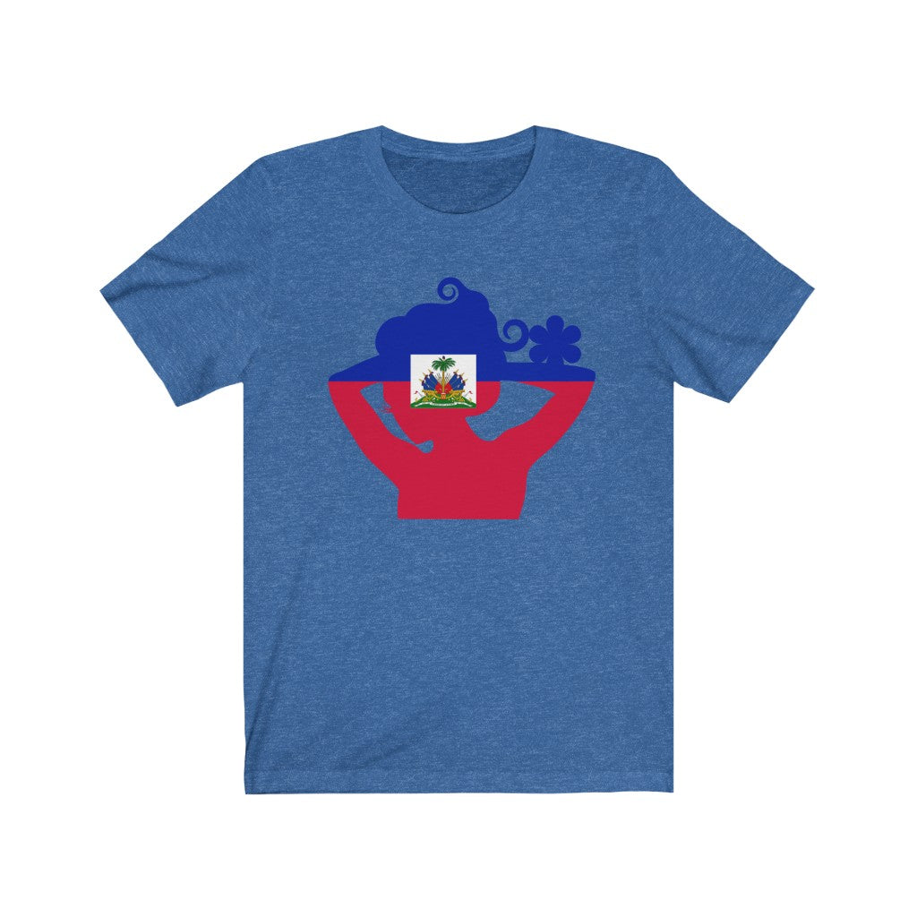 Haiti Lady Flag Premium Tee - Unisex