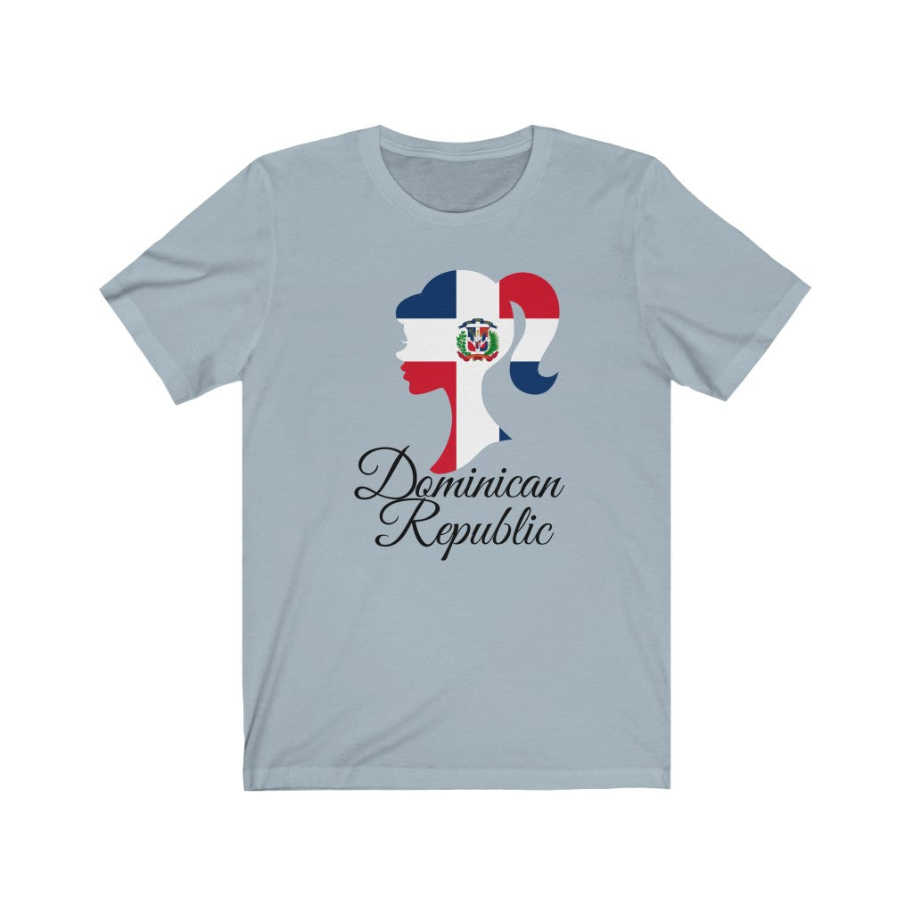Dominican Republic Girl Flag Premium Tee 1 - Unisex