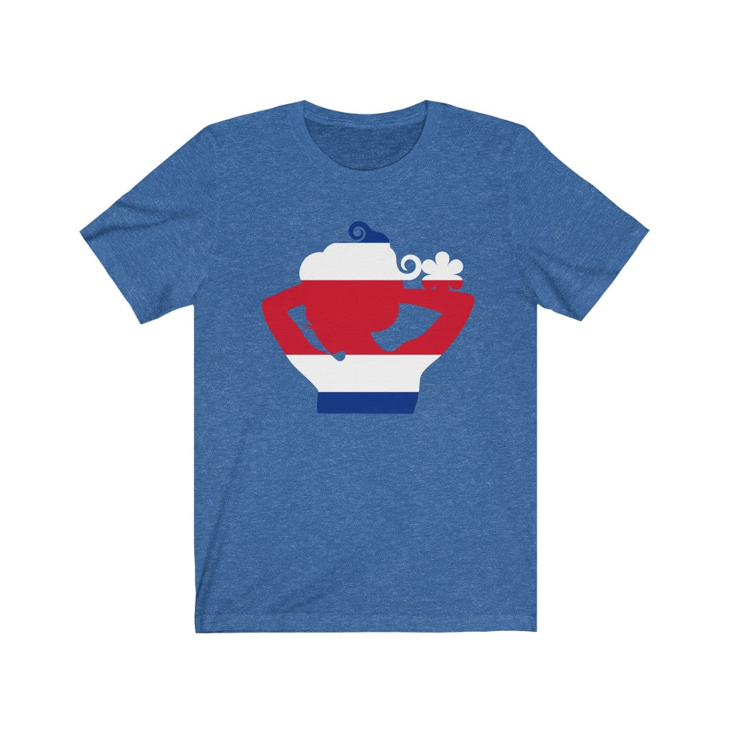 Costa Rica Lady Flag Premium Tee - Unisex