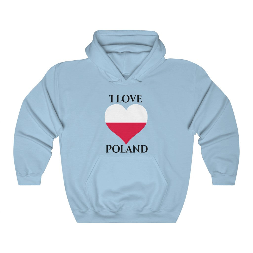 Poland Heart Flag Hoodie Sweatshirt 1 - Unisex