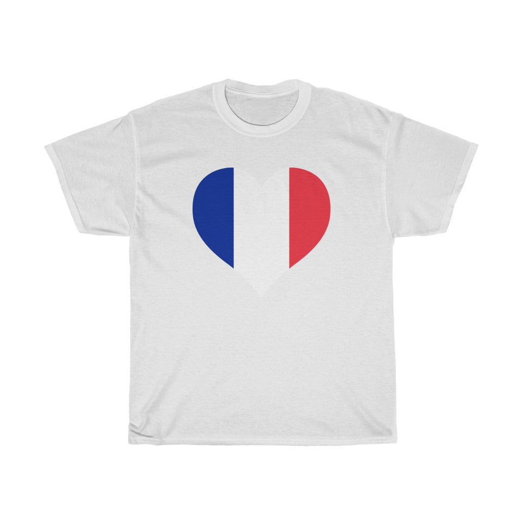 France Heart Flag Standard Tee - Unisex
