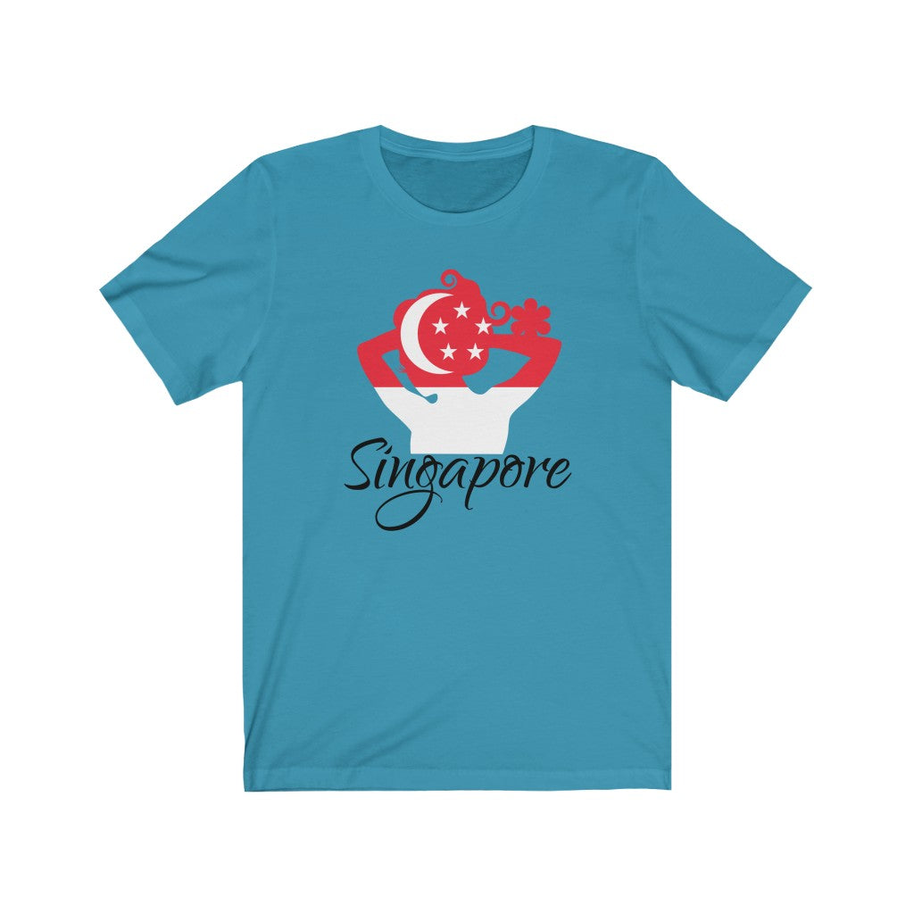 Singapore Lady Flag Premium Tee 1 - Unisex