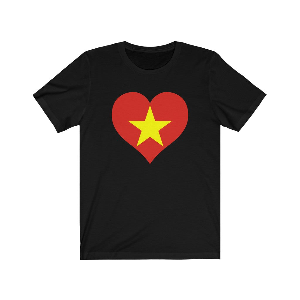 Vietnam Heart Flag Premium Tee - Unisex