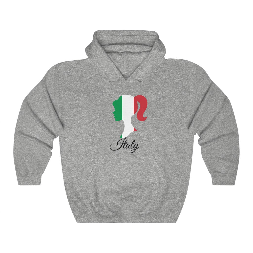 Italy Girl Flag Hoodie Sweatshirt 1 - Unisex