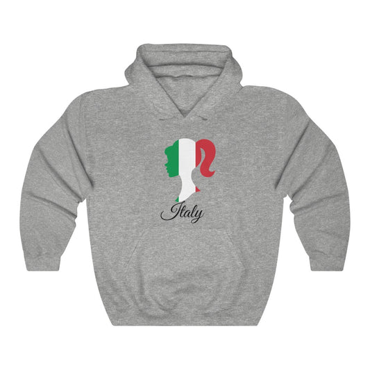 Italy Girl Flag Hoodie Sweatshirt 1 - Unisex