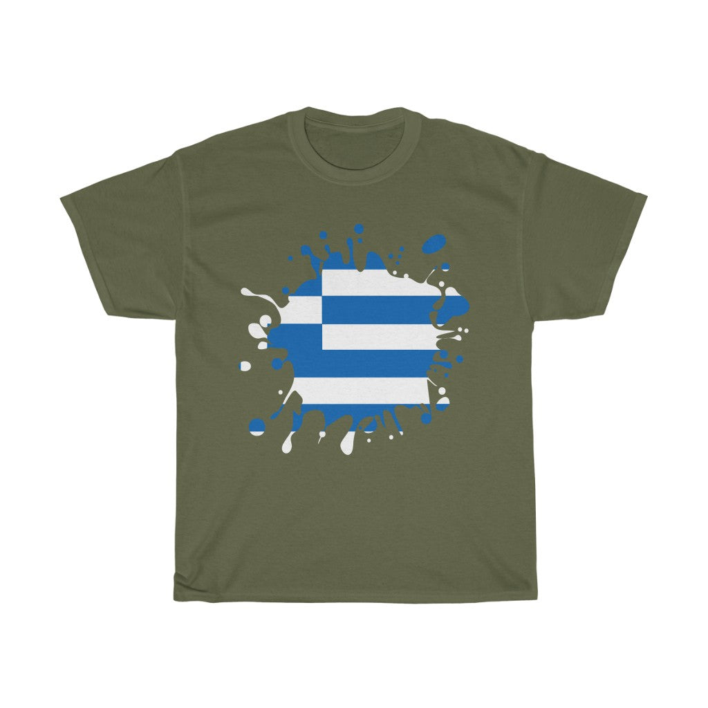 Greece Splat Flag Standard Tee - Unisex