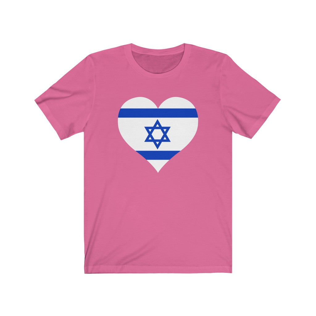 Israel Heart Flag Premium Tee - Unisex