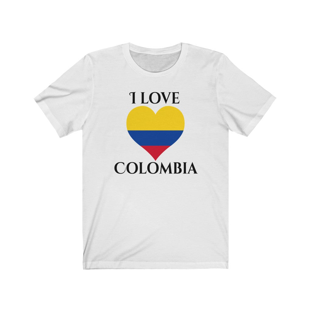Colombia Heart Flag Premium Tee 1 - Unisex