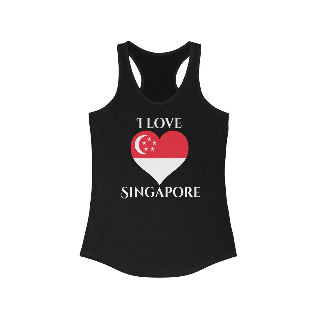 Singapore Heart Flag Tank 2 - Women