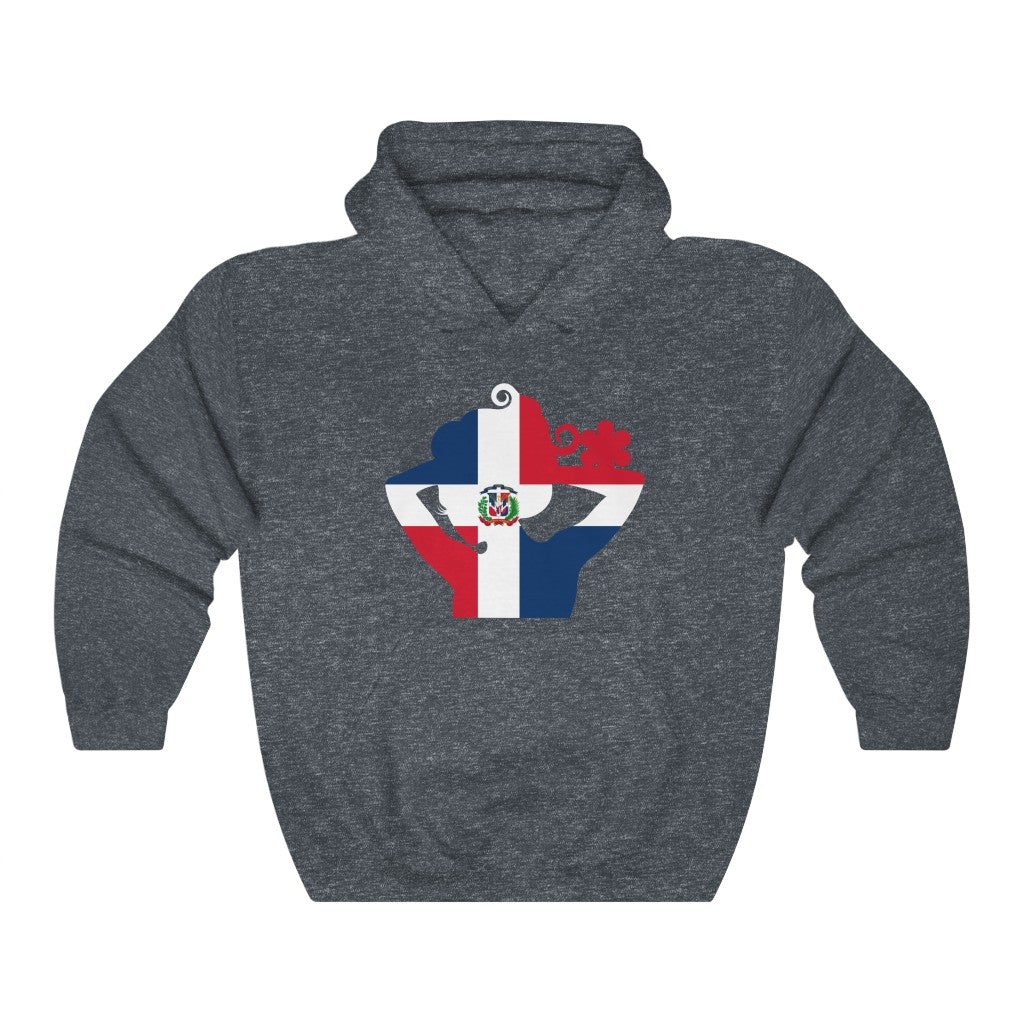 Dominican Republic Lady Flag Hoodie Sweatshirt - Unisex