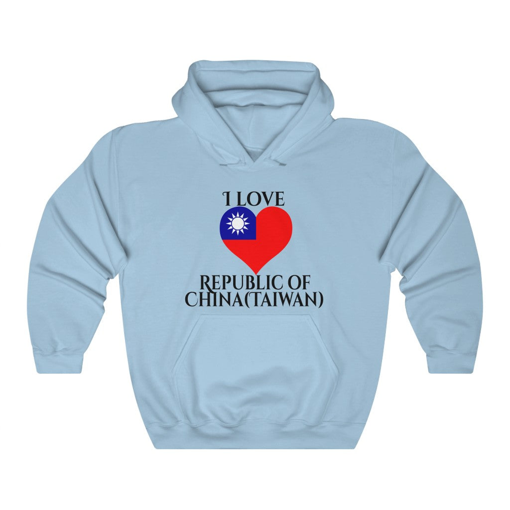 Republic of China - Taiwan Heart Flag Hoodie Sweatshirt 1 - Unisex