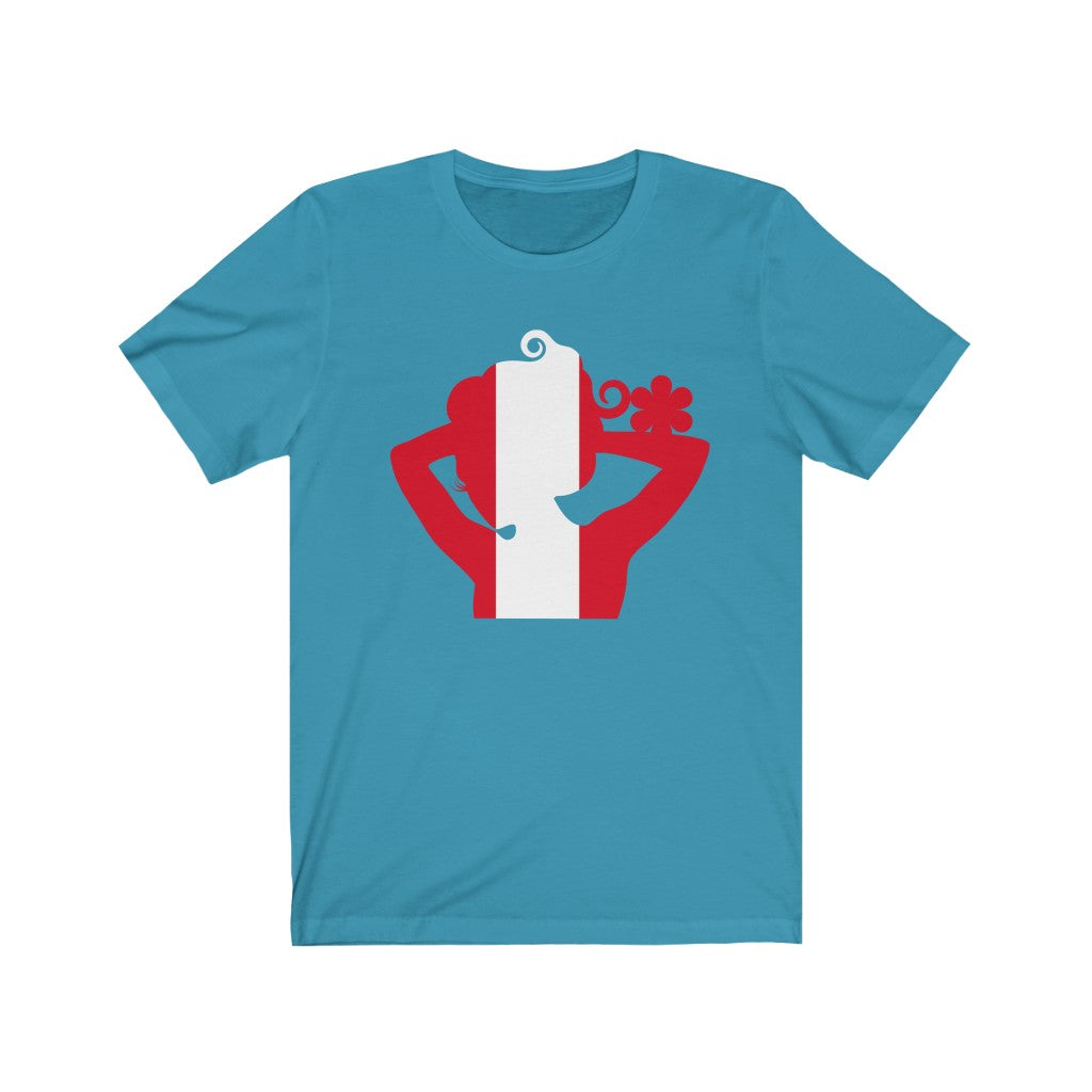 Peru Lady Flag Premium Tee - Unisex