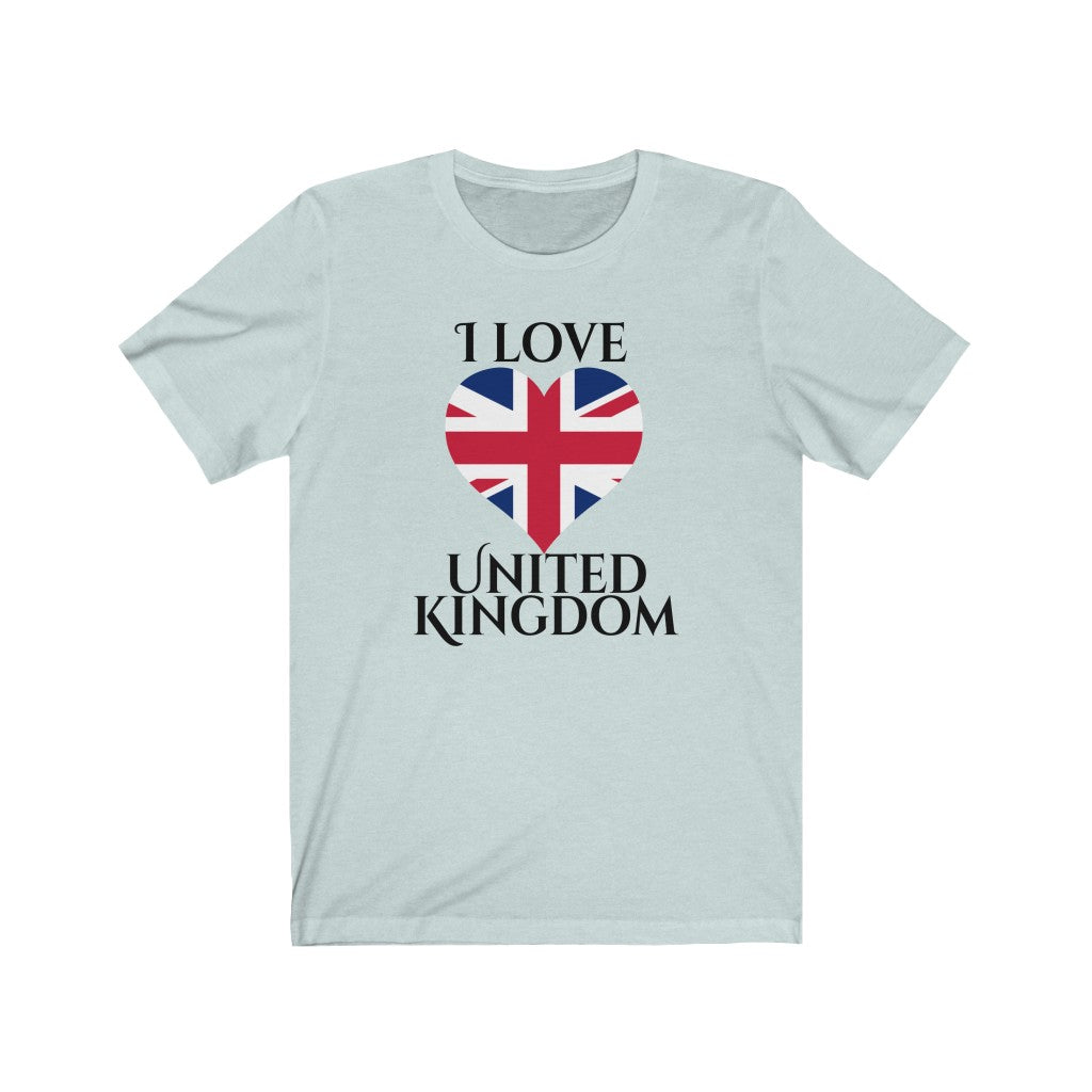United Kingdom Heart Flag Premium Tee 1 - Unisex