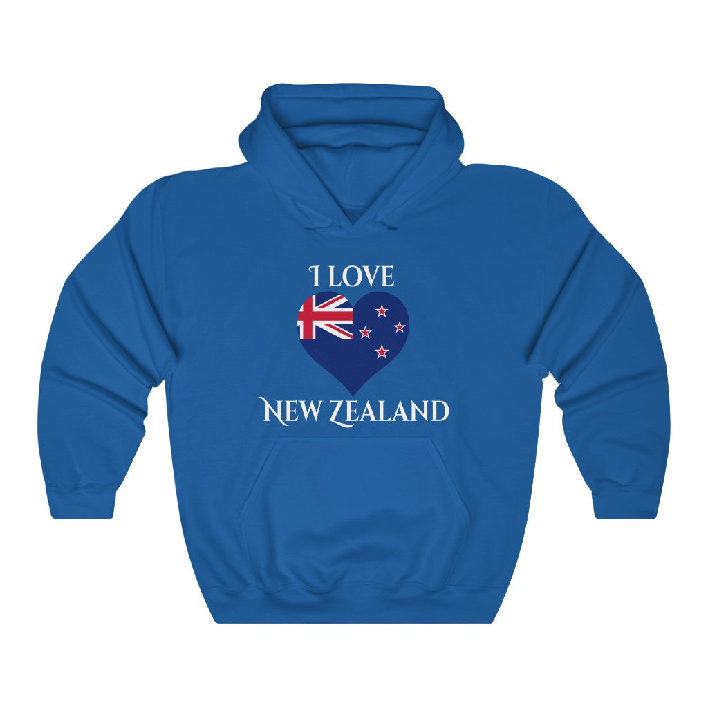 New Zealand Heart Flag Hoodie Sweatshirt 2 - Unisex