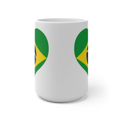 Brazil Heart Color Changing Mug