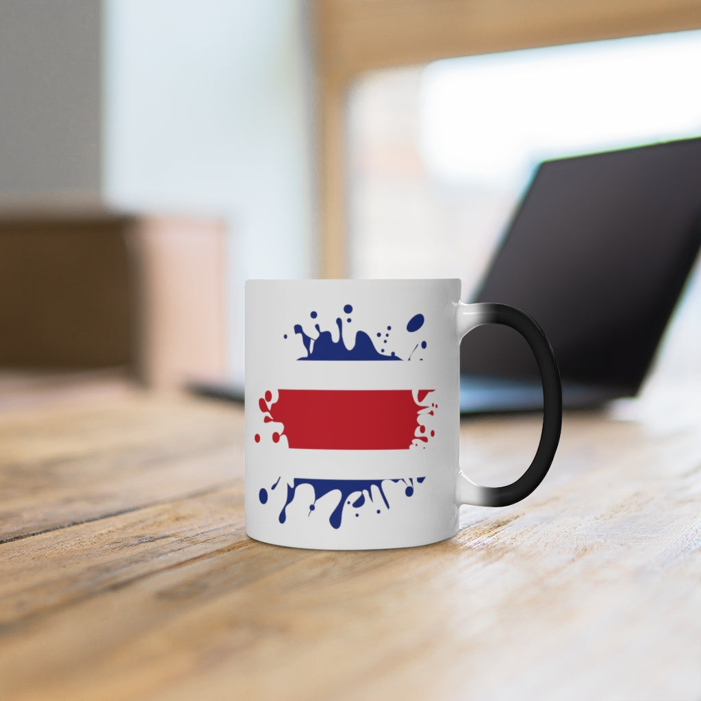 Costa Rica Splat Color Changing Mug
