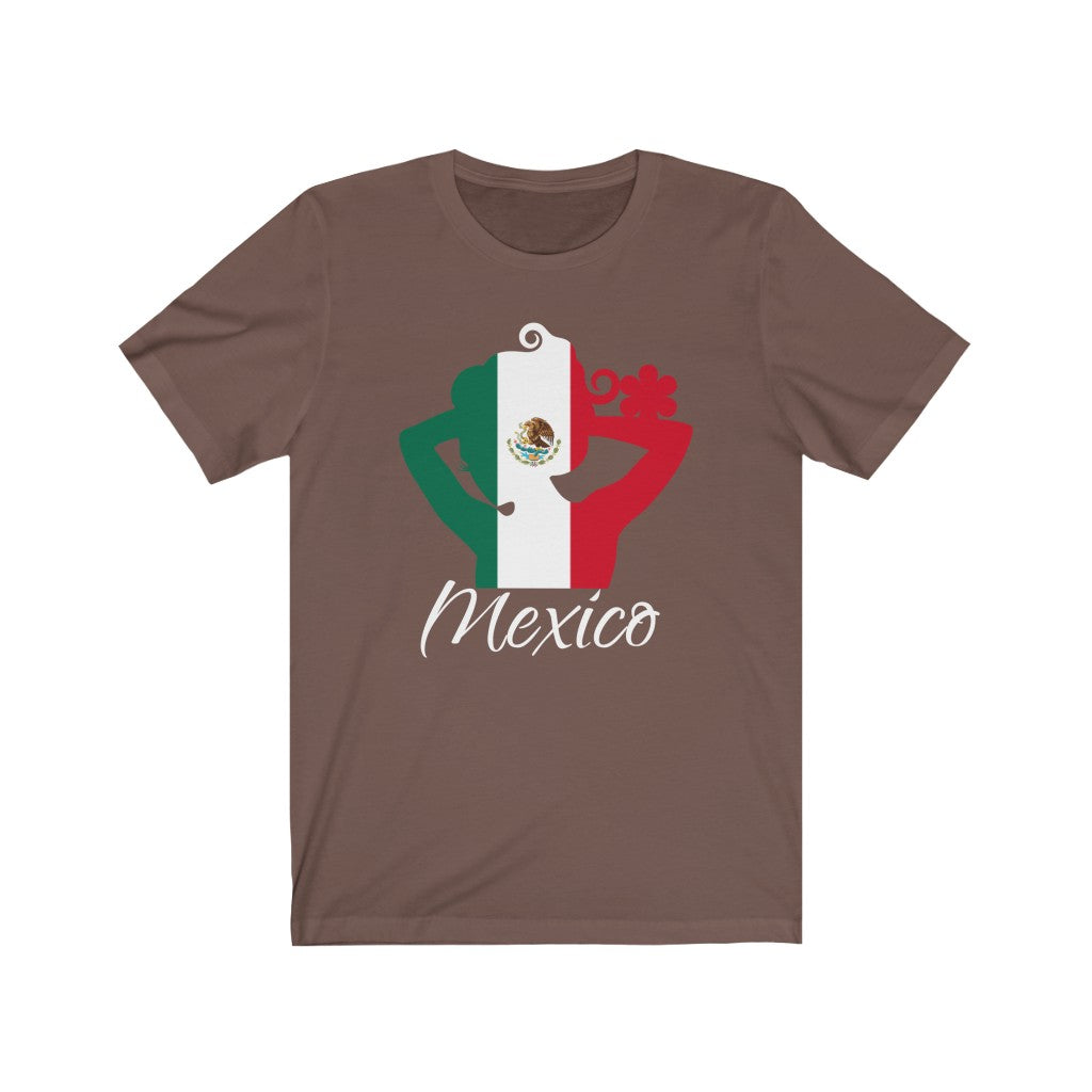 Mexico Lady Flag Premium Tee 2 - Unisex