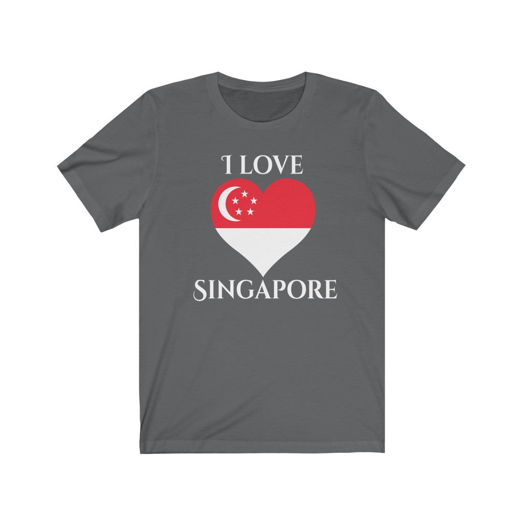 Singapore Heart Flag Premium Tee 2 - Unisex