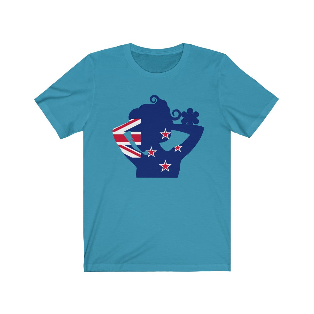 New Zealand Lady Flag Premium Tee - Unisex