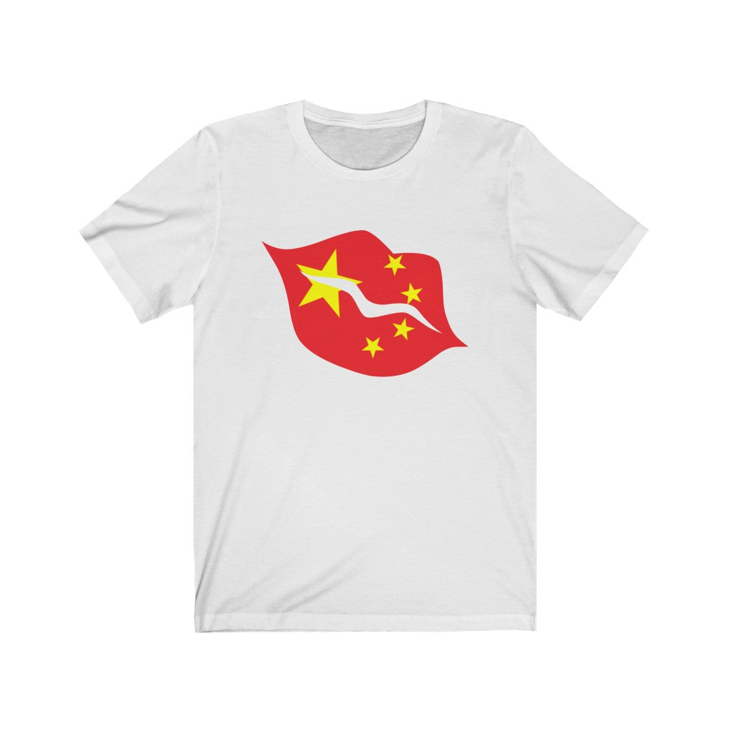China Lips Flag Premium Tee - Unisex