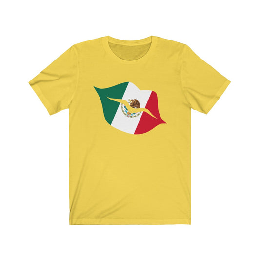 Mexico Lips Flag Premium Tee - Unisex