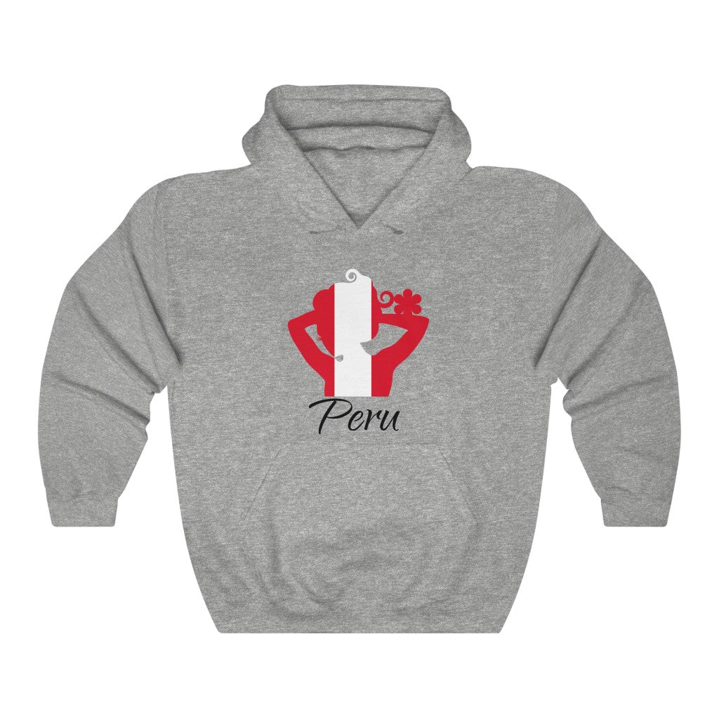 Peru Lady Flag Hoodie Sweatshirt 1 - Unisex