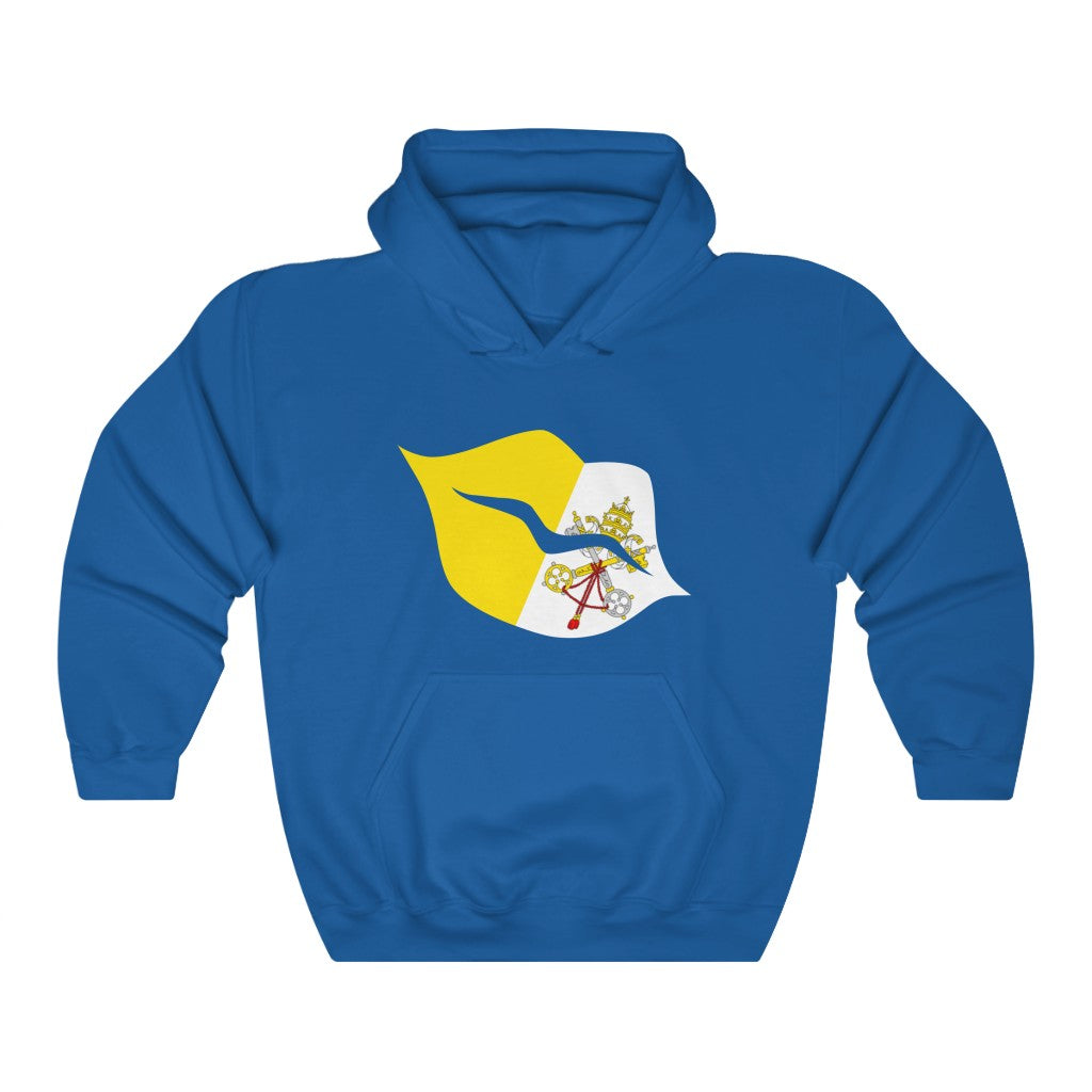 Holy See Lips Flag Hoodie Sweatshirt - Unisex