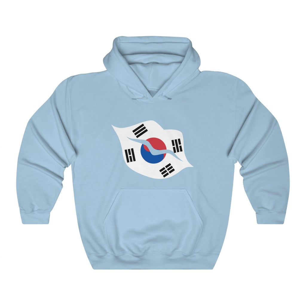 South Korea Lips Flag Hoodie Sweatshirt - Unisex