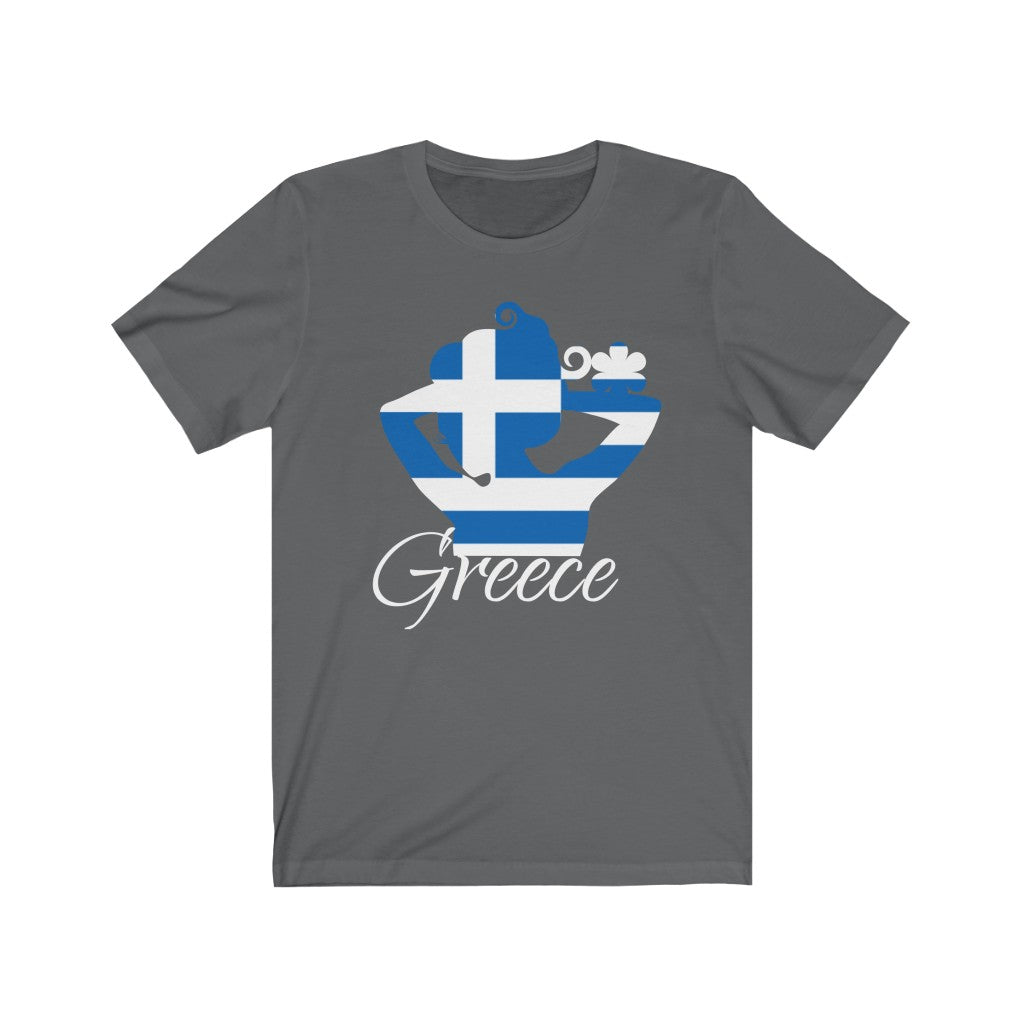 Greece Lady Flag Premium Tee 2 - Unisex