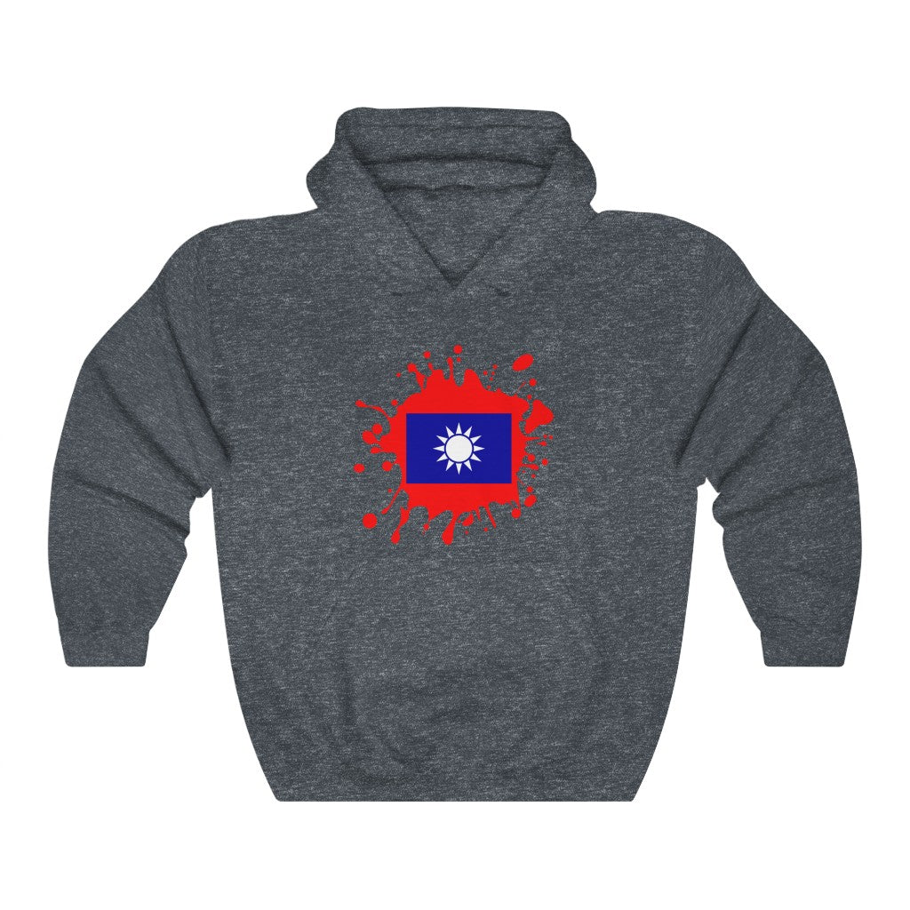 Republic of China (Taiwan) Splat Flag Hoodie Sweatshirt - Unisex