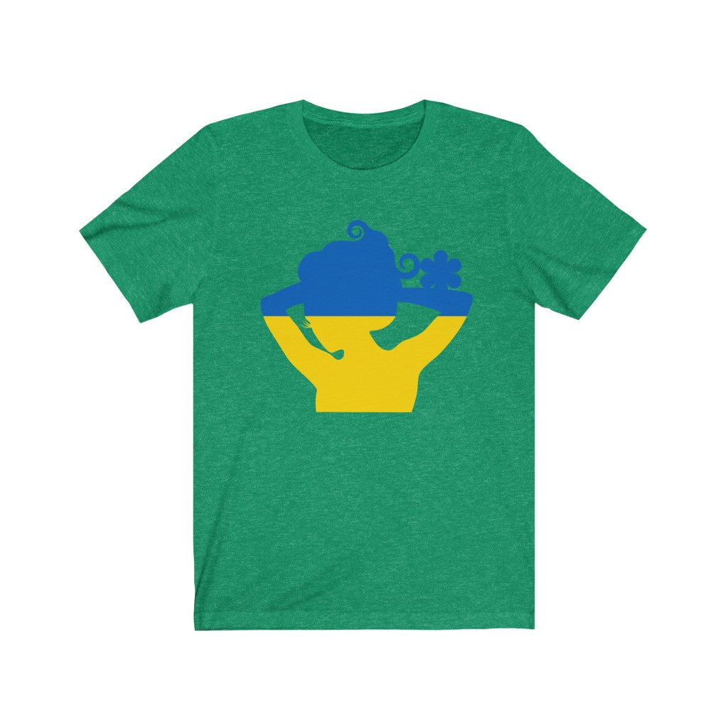 Ukraine Lady Flag Premium Tee - Unisex