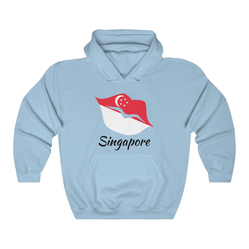Singapore Lips Flag Hoodie Sweatshirt 1 - Unisex