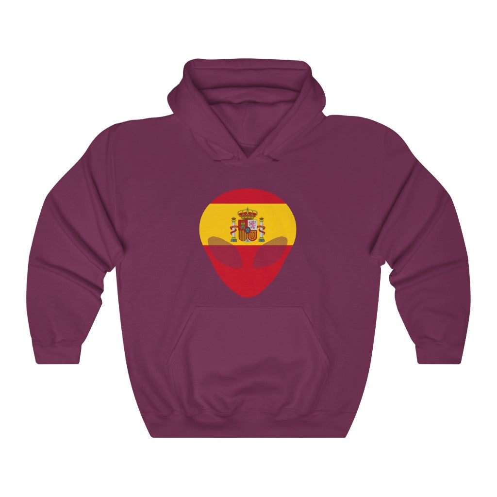Spain Alien Flag Hoodie Sweatshirt - Unisex