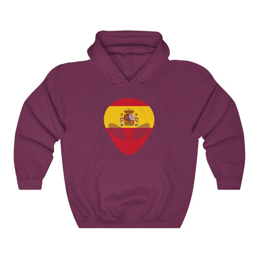 Spain Alien Flag Hoodie Sweatshirt - Unisex