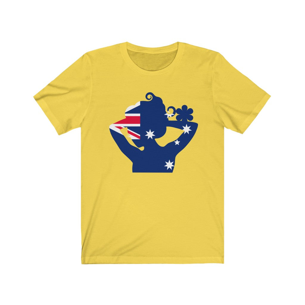 Australia Lady Flag Premium Tee - Unisex