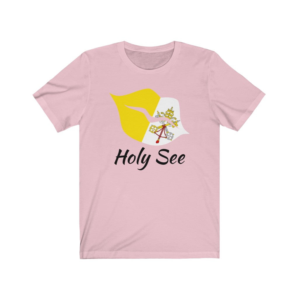 Holy See Lips Flag Premium Tee 1 - Unisex