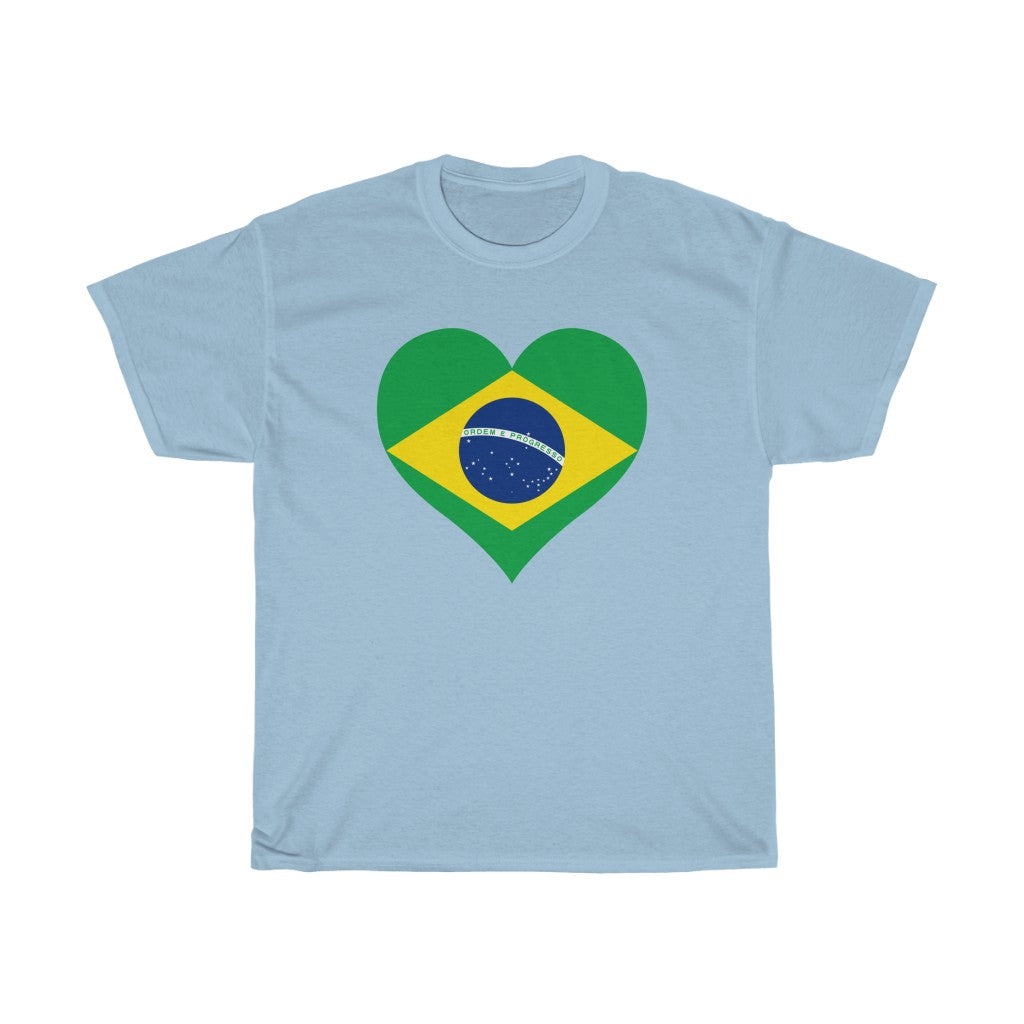 Brazil Heart Flag Standard Tee - Unisex