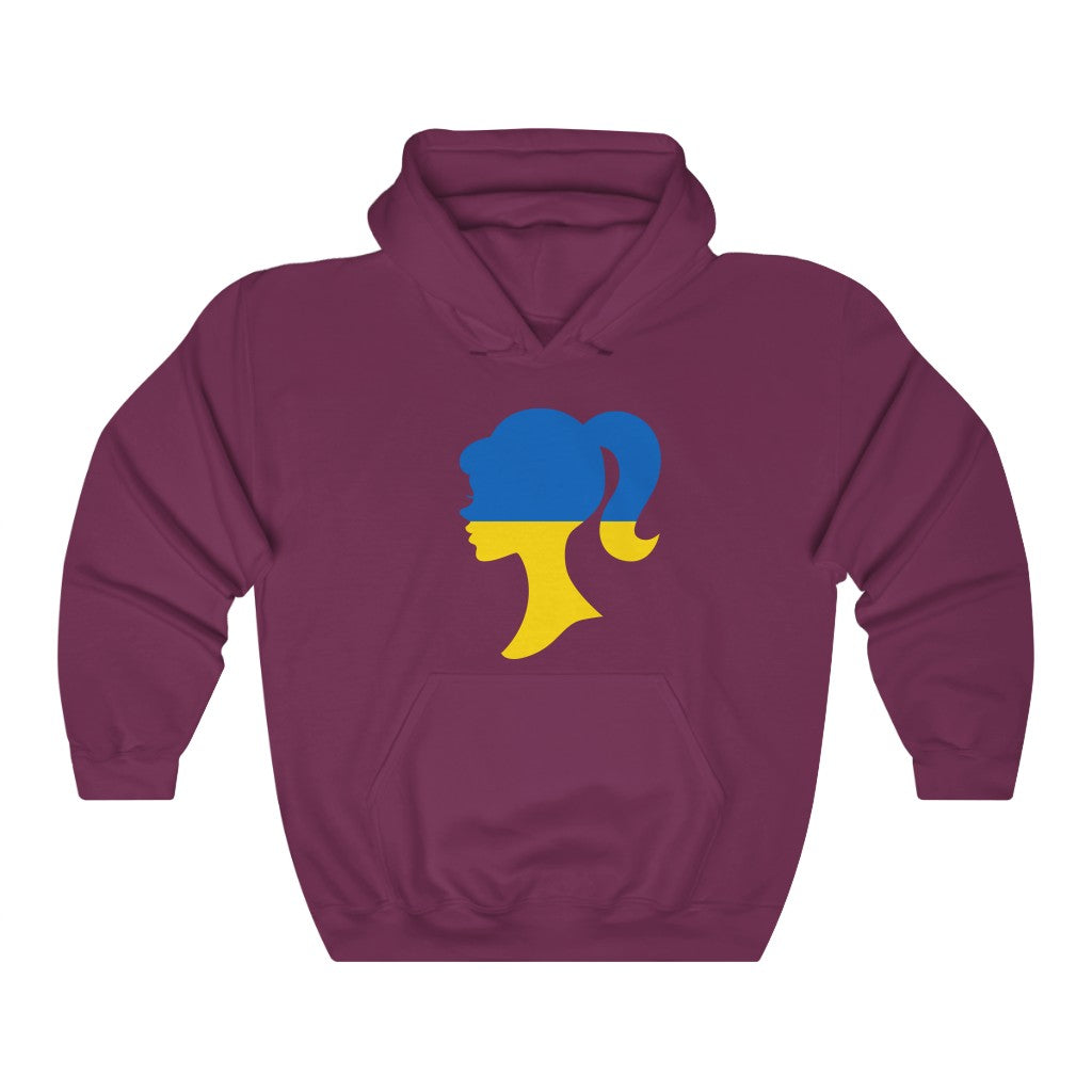 Ukraine Girl Flag Hoodie Sweatshirt - Unisex