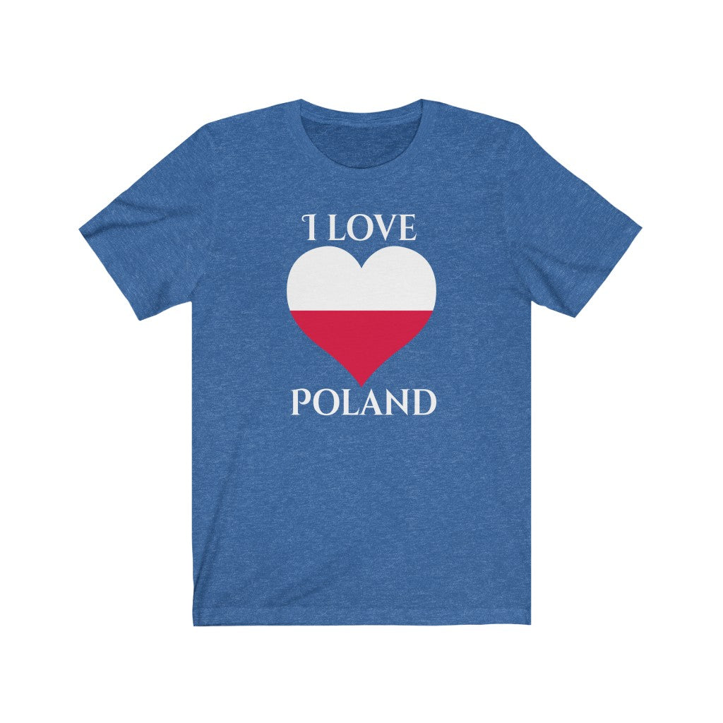 Poland Heart Flag Premium Tee 2 - Unisex
