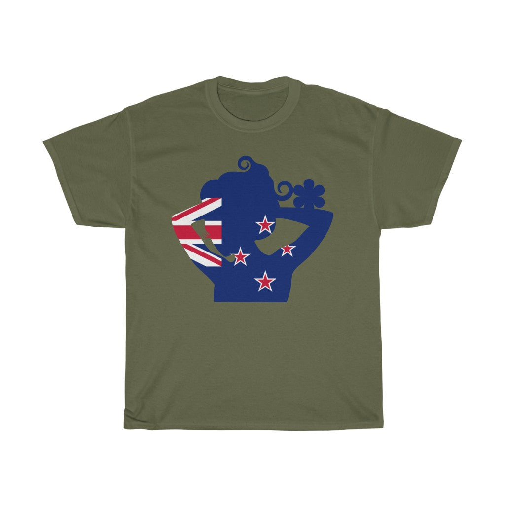 New Zealand Lady Flag Standard Tee - Unisex