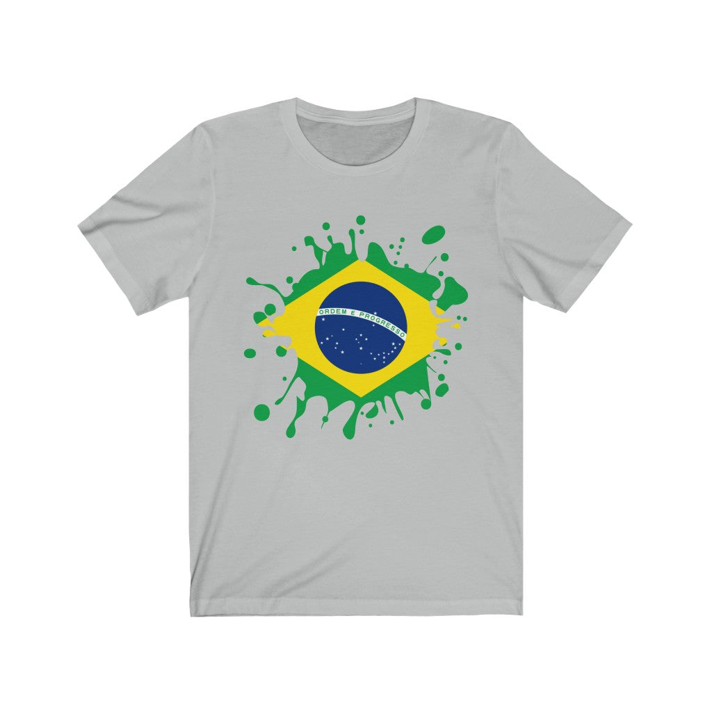 Brazil Splat Flag Premium Tee - Unisex